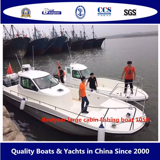 Bestyear 10.5m 34FT 대형 캐빈 낚시 보트